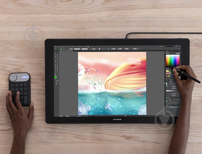 Монітор графічний Huion Kamvas Pro 24 (4K) 23,8" GT2401 black - фото 8