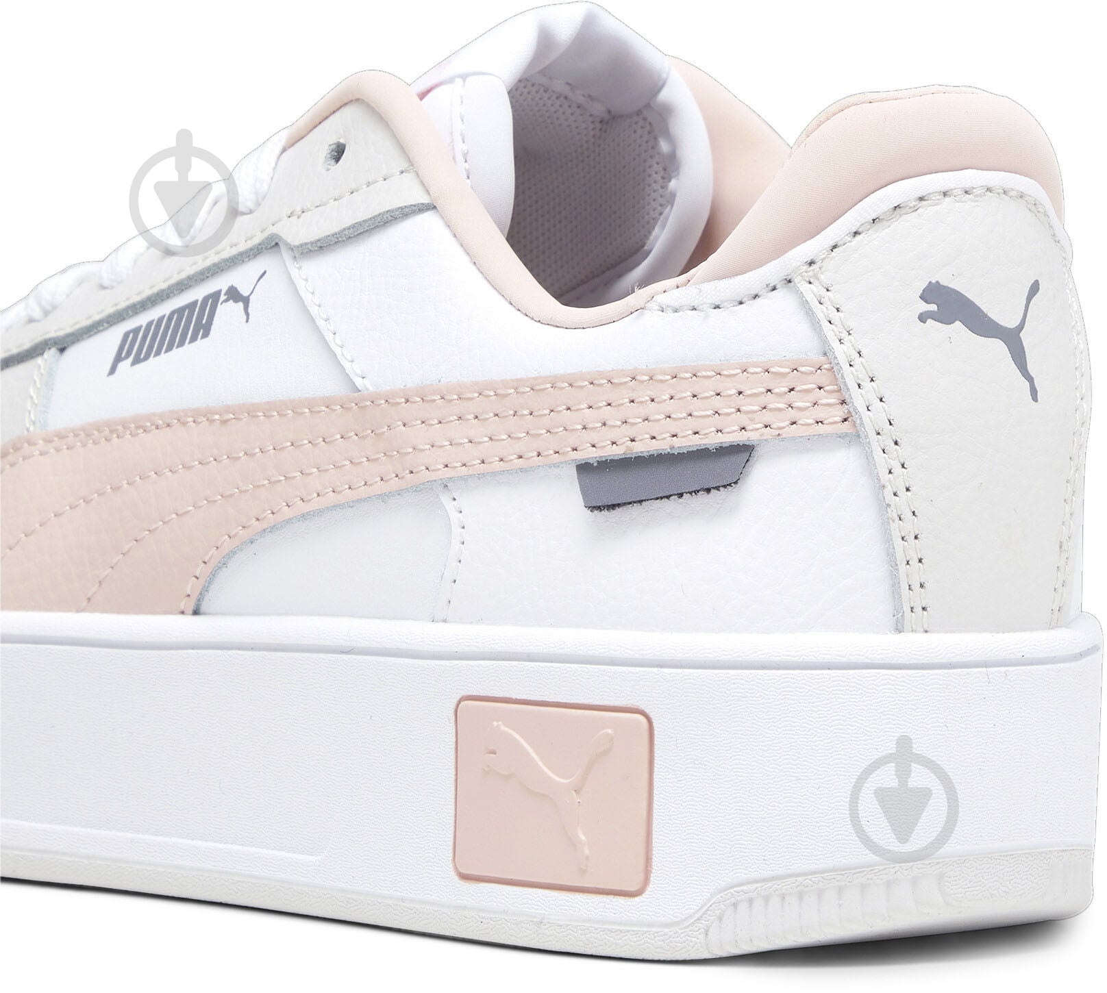 Кросівки для дівчаток всесезонні Puma CARINA STREET JR 39384604 р.37,5 білі - фото 4