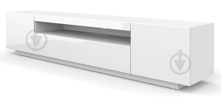 Тумба под ТВ BIM Furniture 200 3д 2000x420x370 мм белый матовый/белый глянец(TV200BB_LED) - фото 1 Тумба под ТВ BIM Furniture 200 3д 2000x420x370 мм белый матовый/белый глянец(TV200BB_LED) - фото 1