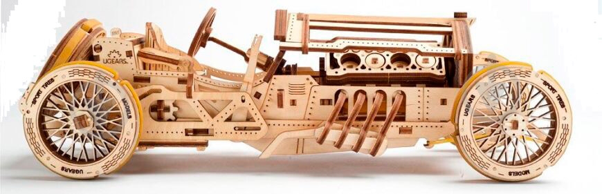 3D-конструктор Ukrainian Gears Спорткар U-9 Гран-при - фото 2