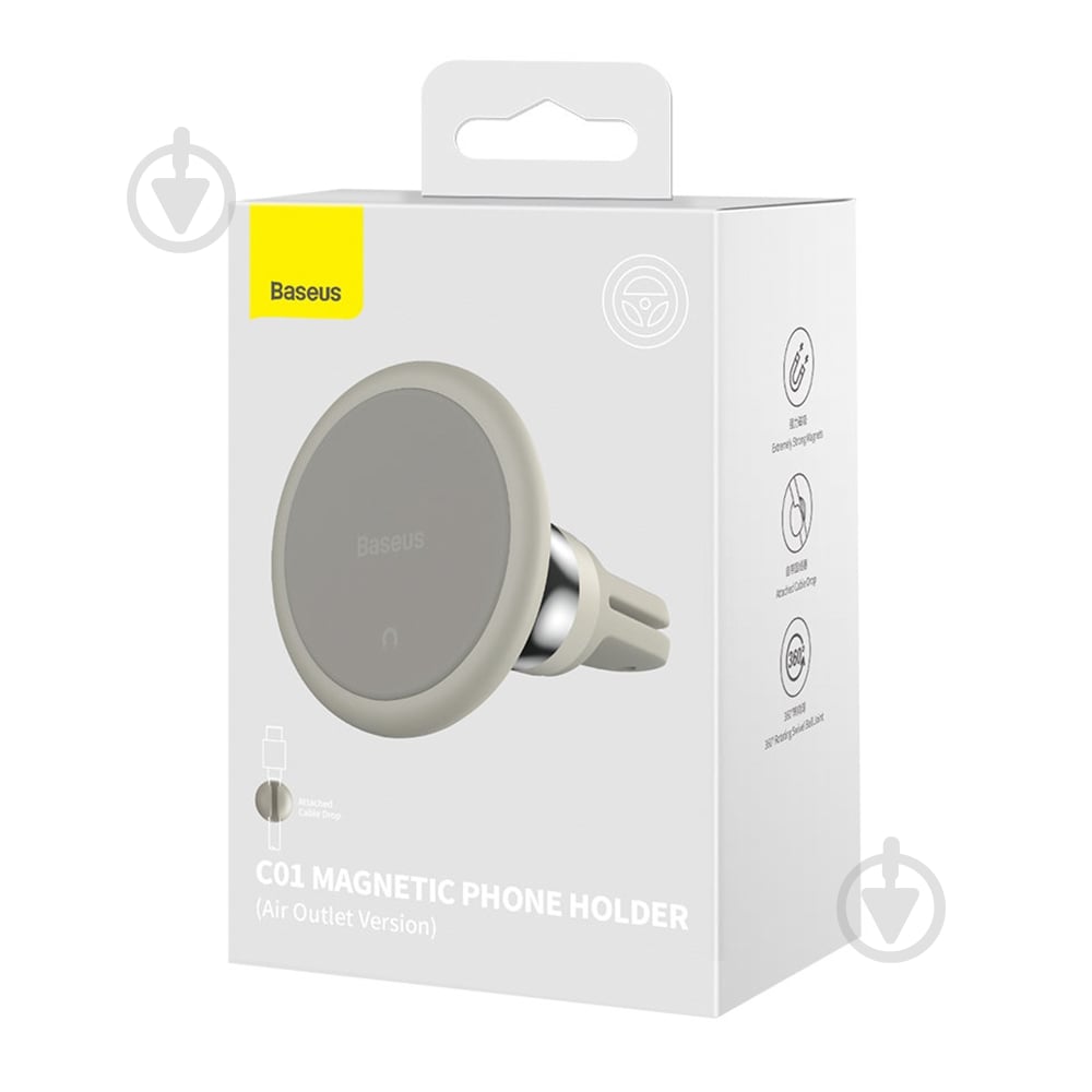 Держатель для смартфона BASEUS SUCC000102 белый - фото 7 Держатель для смартфона BASEUS SUCC000102 белый - фото 7