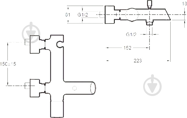 Смеситель для ванны Jacob Delafon Toobi Е8963-BN - фото 6