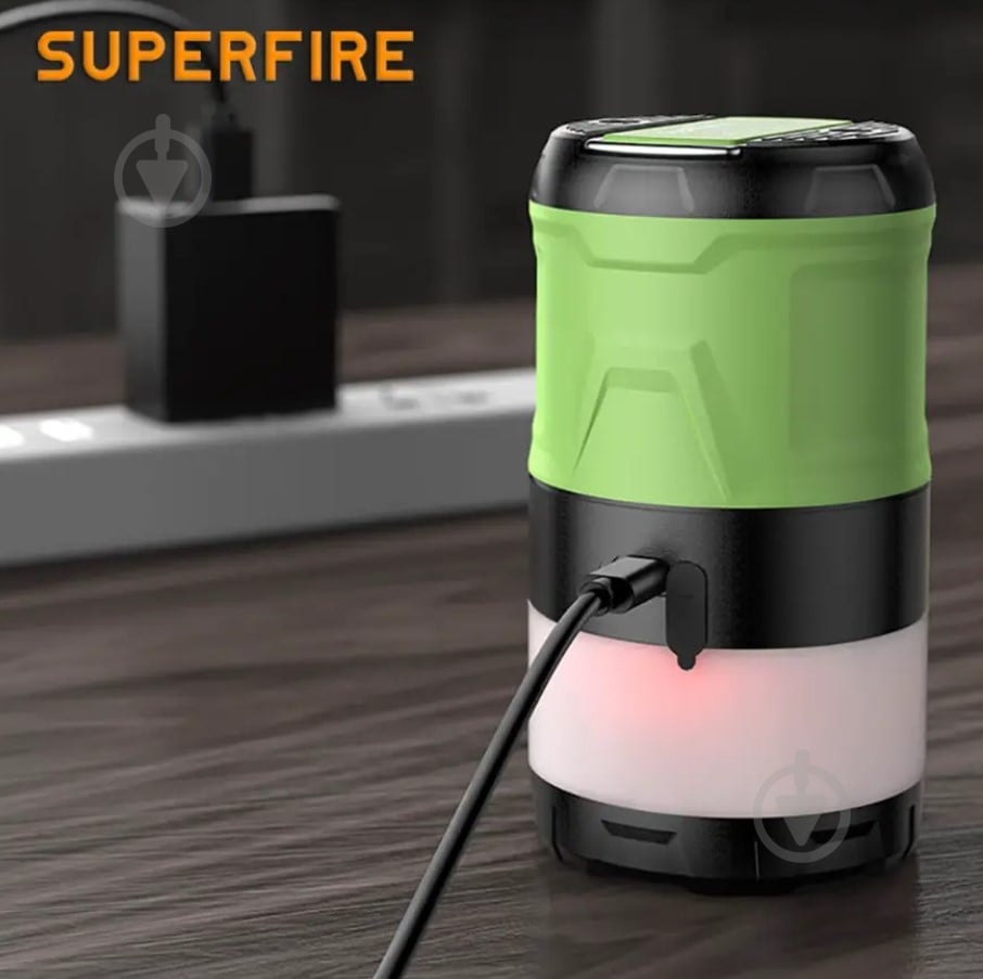 Фонарь SuperFire 350 Lm 5835 Зеленый T15 - фото 4 Фонарь SuperFire 350 Lm 5835 Зеленый T15 - фото 4