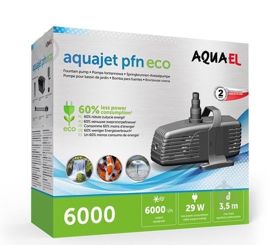 Помпа для фонтана Aquael PFN- 6000 ECO - фото 1