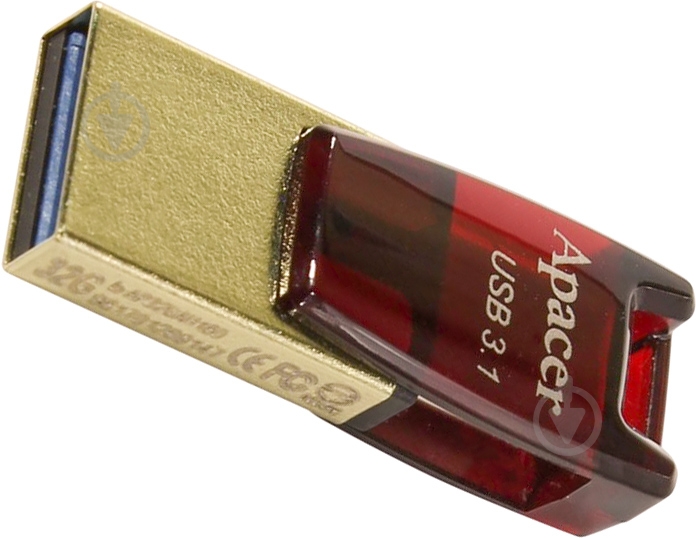 Флеш-память Apacer AH180 32 ГБ USB Type-C / microUSB (OTG) (AP32GAH180R-1) - фото 4