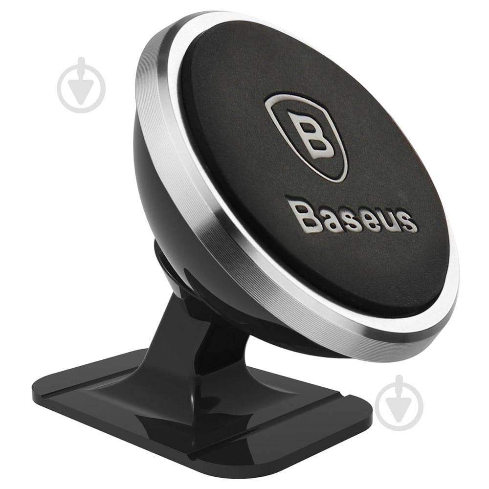 Держатель для смартфона BASEUS SUGENT-NT0S черный с серебристым - фото 1