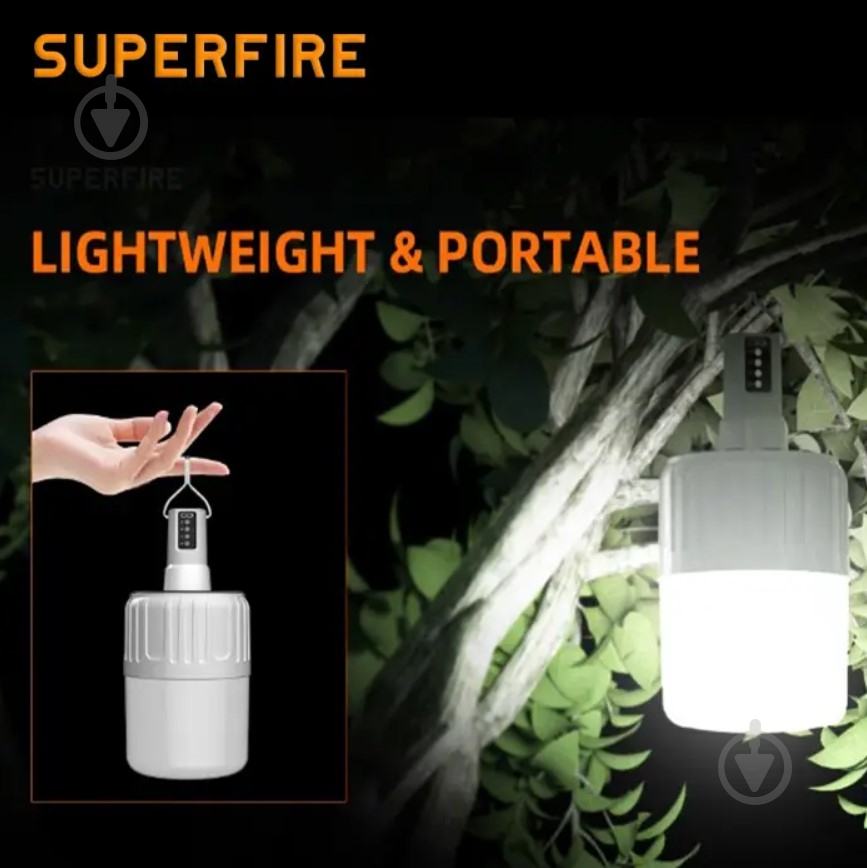 Фонарь кемпинговый SuperFire 500 Lm T26 - фото 2