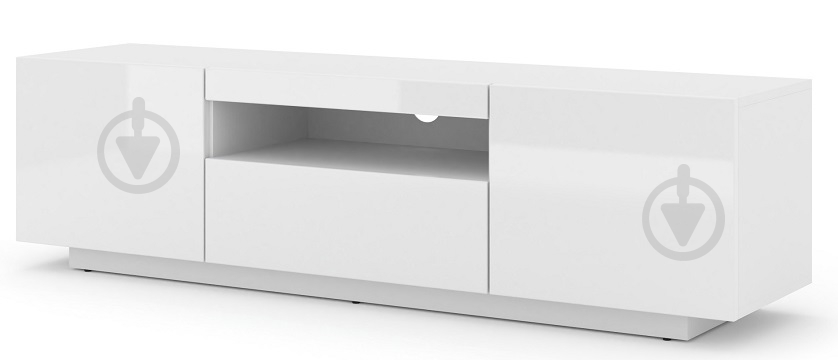 Тумба під ТВ BIM Furniture Aura 3д 1500x420x370 мм білий матовий/білий глянець(TV_STAND_AURA_150_WHITE_GLOSS_) - фото 4 Тумба під ТВ BIM Furniture Aura 3д 1500x420x370 мм білий матовий/білий глянець(TV_STAND_AURA_150_WHITE_GLOSS_) - фото 4