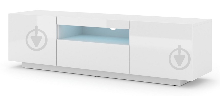 Тумба под ТВ BIM Furniture Aura 3д 1500x420x370 мм белый матовый(TV_STAND_AURA_150_WHITE_MAT_LE) - фото 4 Тумба под ТВ BIM Furniture Aura 3д 1500x420x370 мм белый матовый(TV_STAND_AURA_150_WHITE_MAT_LE) - фото 4