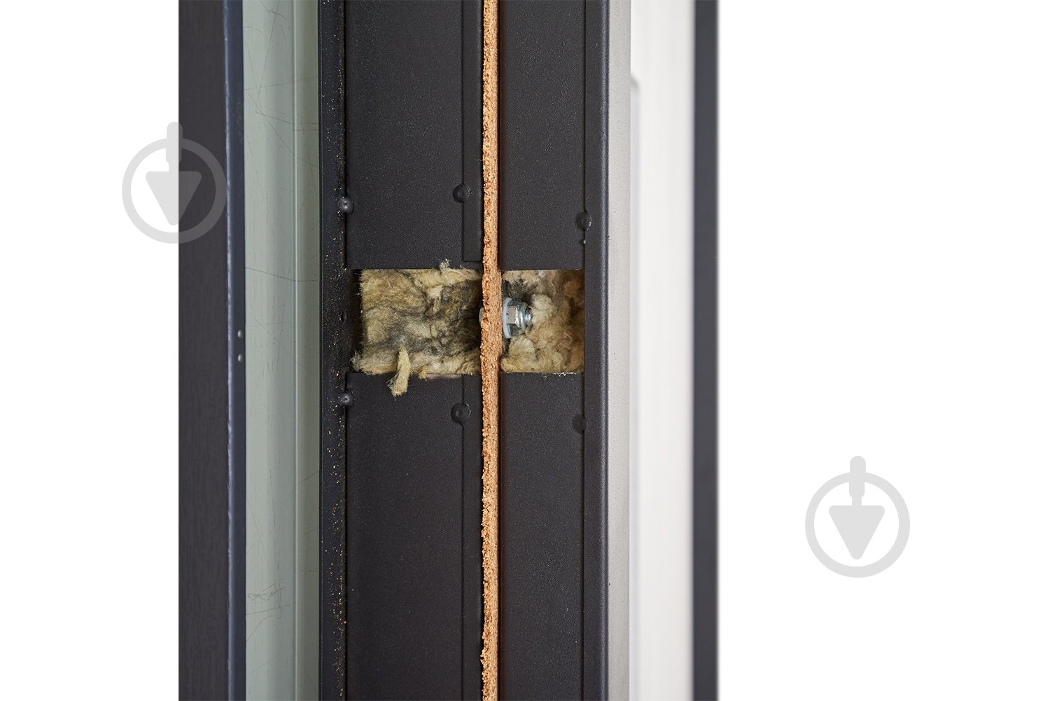 Двері вхідні Abwehr TRX (527+257) 096 П (АЦС + РАв) Kale2 ЧФ термо антрацит / рустик авіньйон блан 2050x960 мм праві - фото 9