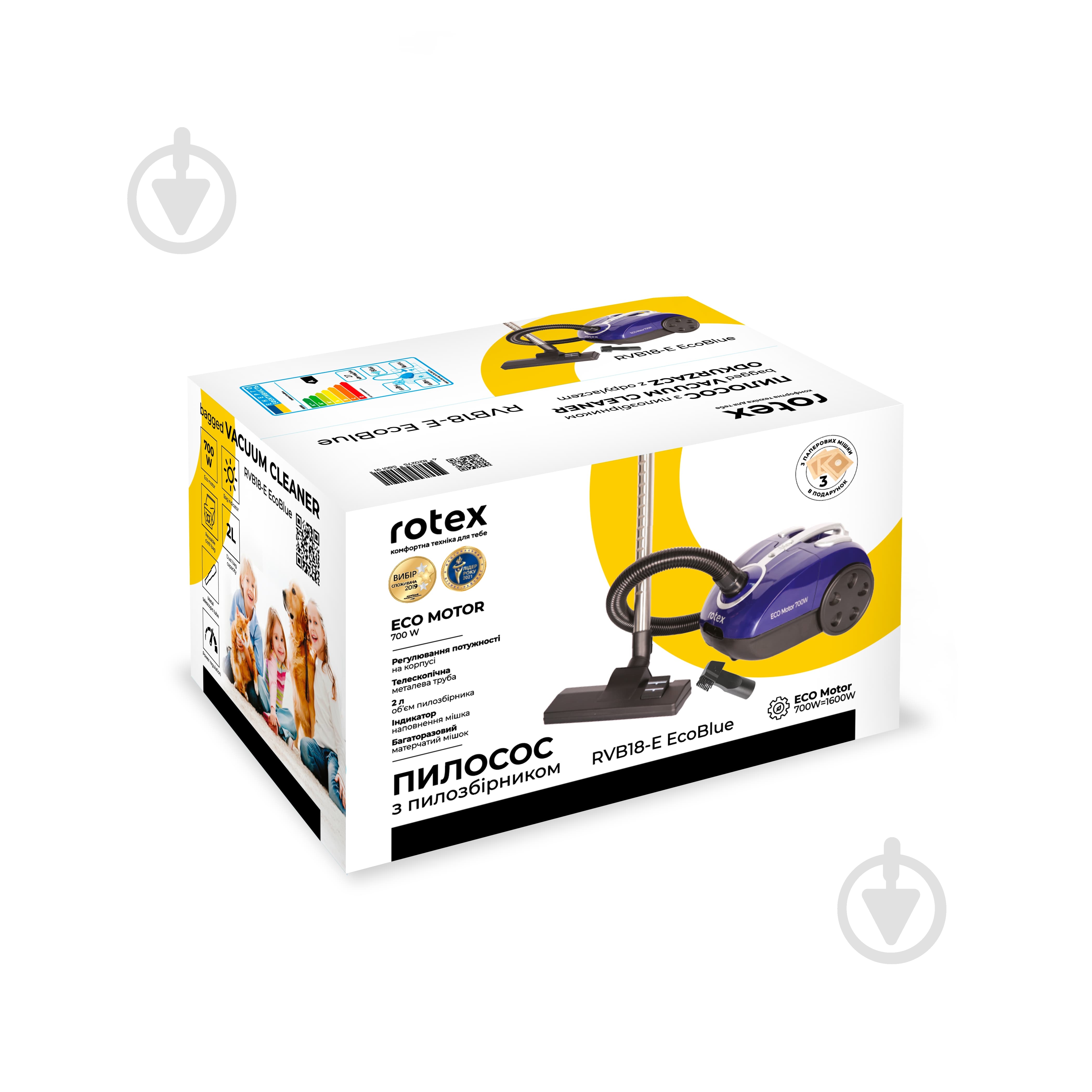 Пилосос Rotex RVB18-E EcoBlue blue - фото 9