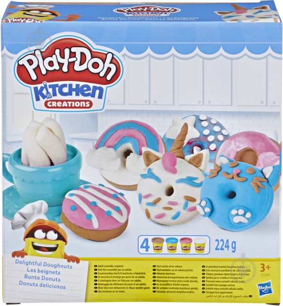 Ігровий набір Hasbro Play Doh Випічка і пончики (E3344) - фото 1 Ігровий набір Hasbro Play Doh Випічка і пончики (E3344) - фото 1