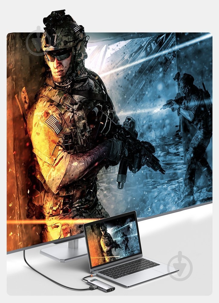 Док-станция BASEUS dark grey (CAHUB-CV0G) - фото 10 Док-станция BASEUS dark grey (CAHUB-CV0G) - фото 10