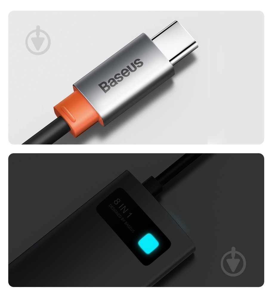 Док-станция BASEUS dark grey (CAHUB-CV0G) - фото 15 Док-станция BASEUS dark grey (CAHUB-CV0G) - фото 15