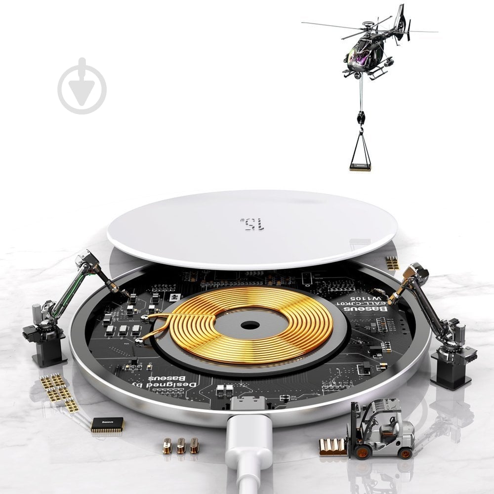 Беспроводное зарядное устройство BASEUS WXJK-B02 - фото 6 Беспроводное зарядное устройство BASEUS WXJK-B02 - фото 6
