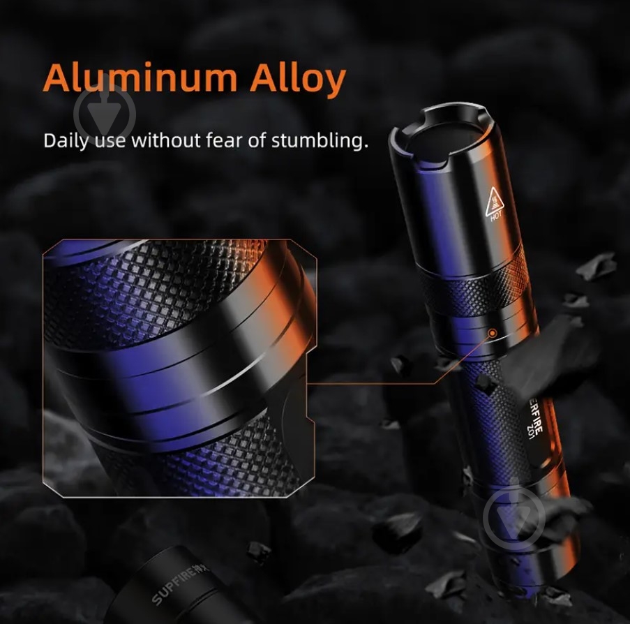 Фонарь рабочий SuperFire черный Z01 - фото 3 Фонарь рабочий SuperFire черный Z01 - фото 3