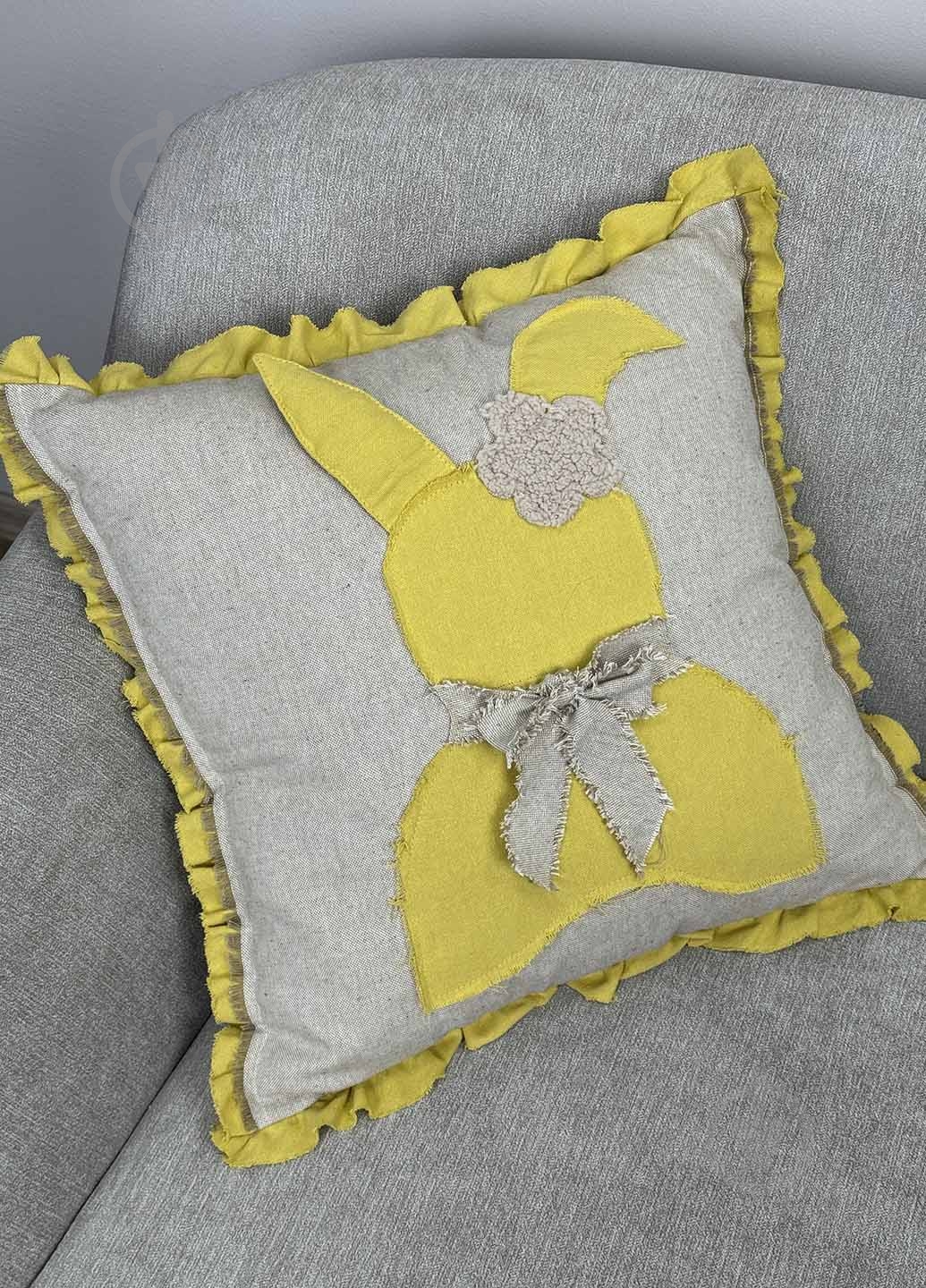 Подушка декоративна Весняна зая 45x45 см Прованс - фото 1 Подушка декоративна Весняна зая 45x45 см Прованс - фото 1