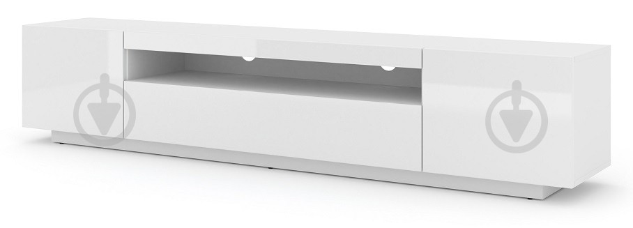 Тумба під ТВ BIM Furniture Aura 3д 2000x420x370 мм білий матовий/білий глянець(TV_STAND_AURA_200_WHITE_GLOSS) - фото 3