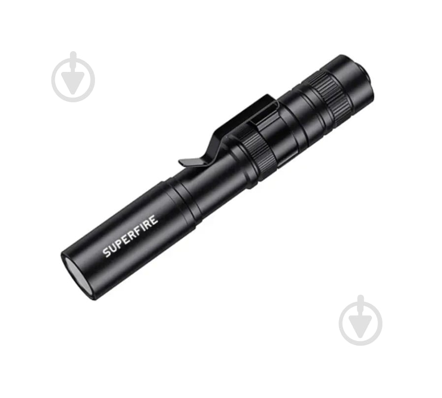 Ліхтарик кишеньковий SuperFire 55 Lm чорний X18 - фото 1 Ліхтарик кишеньковий SuperFire 55 Lm чорний X18 - фото 1