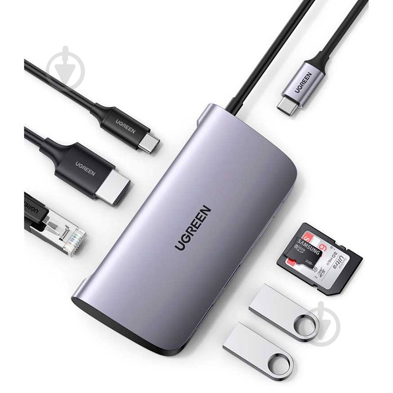 Док-станция UGREEN silver (50852) - фото 5