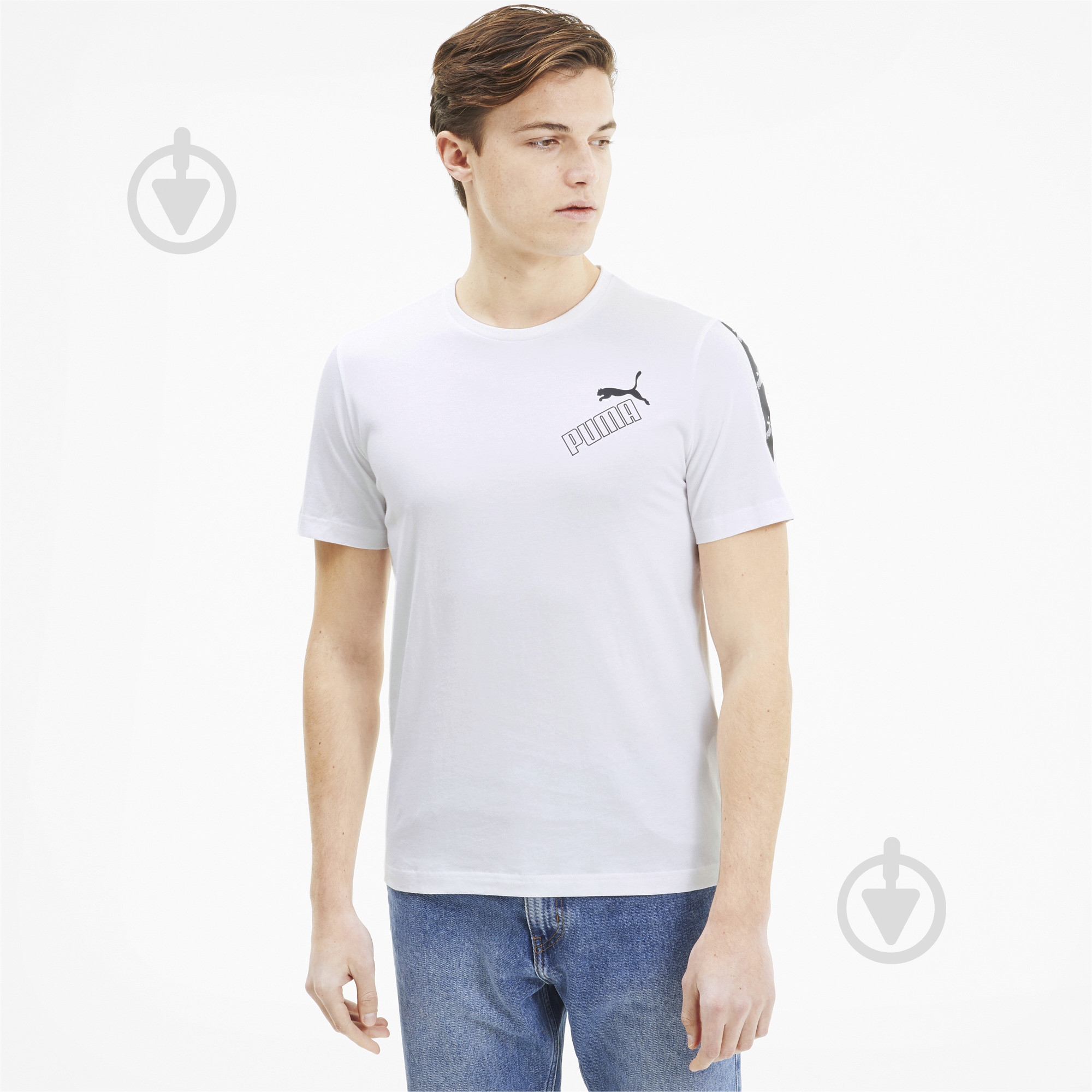 Футболка Puma AMPLIFIED Tee 58351002 р.L белый - фото 1