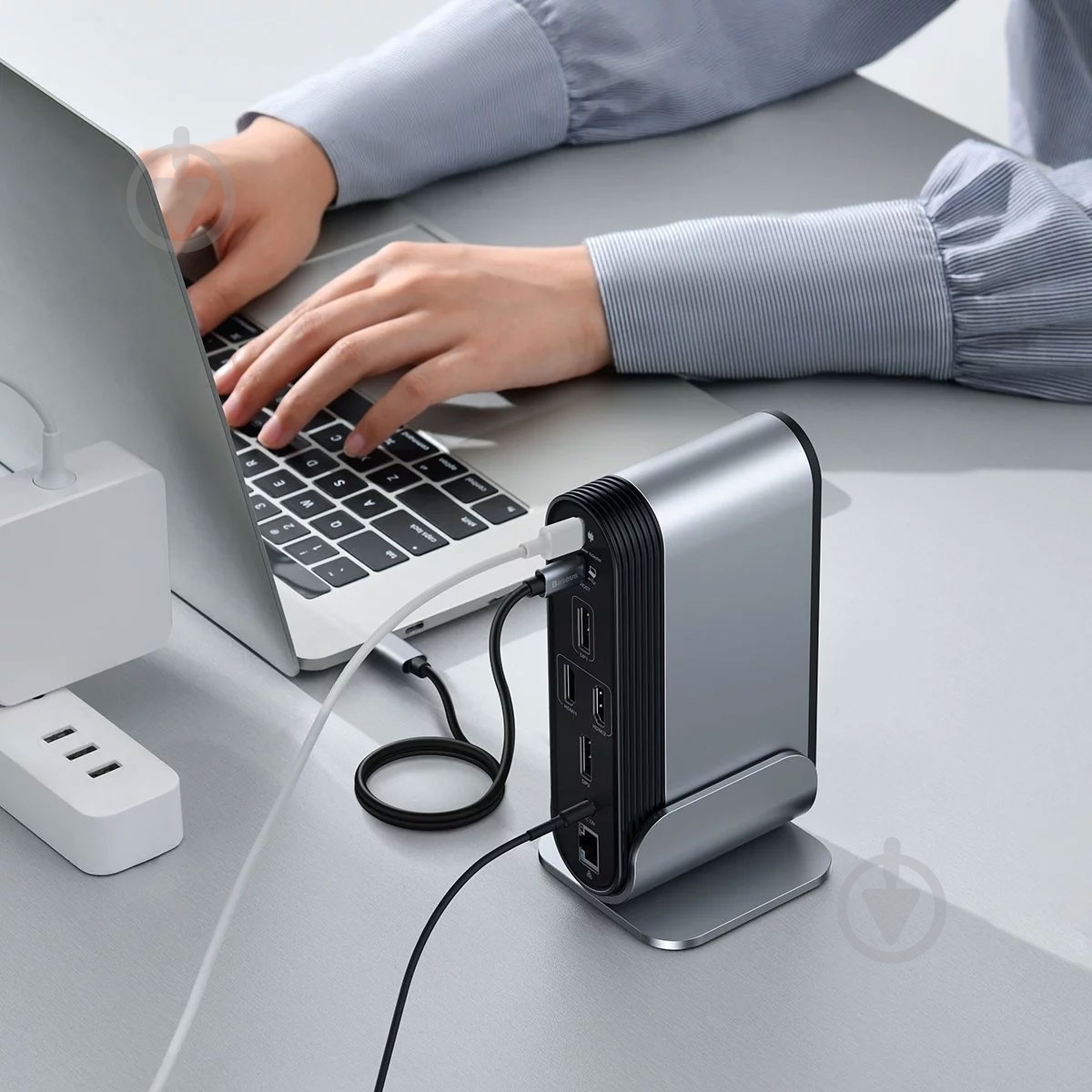 Док-станция BASEUS silver (CAHUB-HG0G) - фото 10