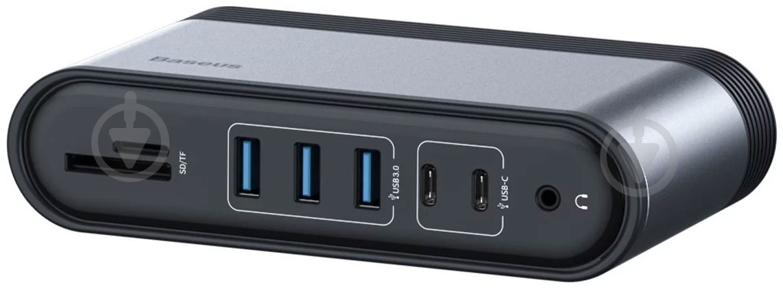 Док-станция BASEUS silver (CAHUB-HG0G) - фото 5