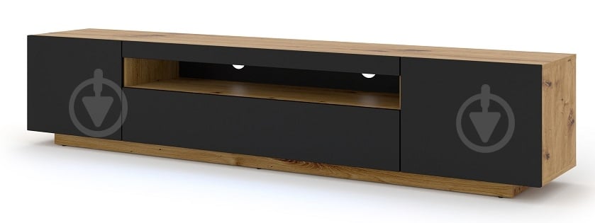 Тумба под ТВ BIM Furniture Auris 3д 2000x420x370 мм дуб артизан/черный матовый (TV_STAND_AURA_200_ARTISAN_EICH) - фото 1 Тумба под ТВ BIM Furniture Auris 3д 2000x420x370 мм дуб артизан/черный матовый (TV_STAND_AURA_200_ARTISAN_EICH) - фото 1