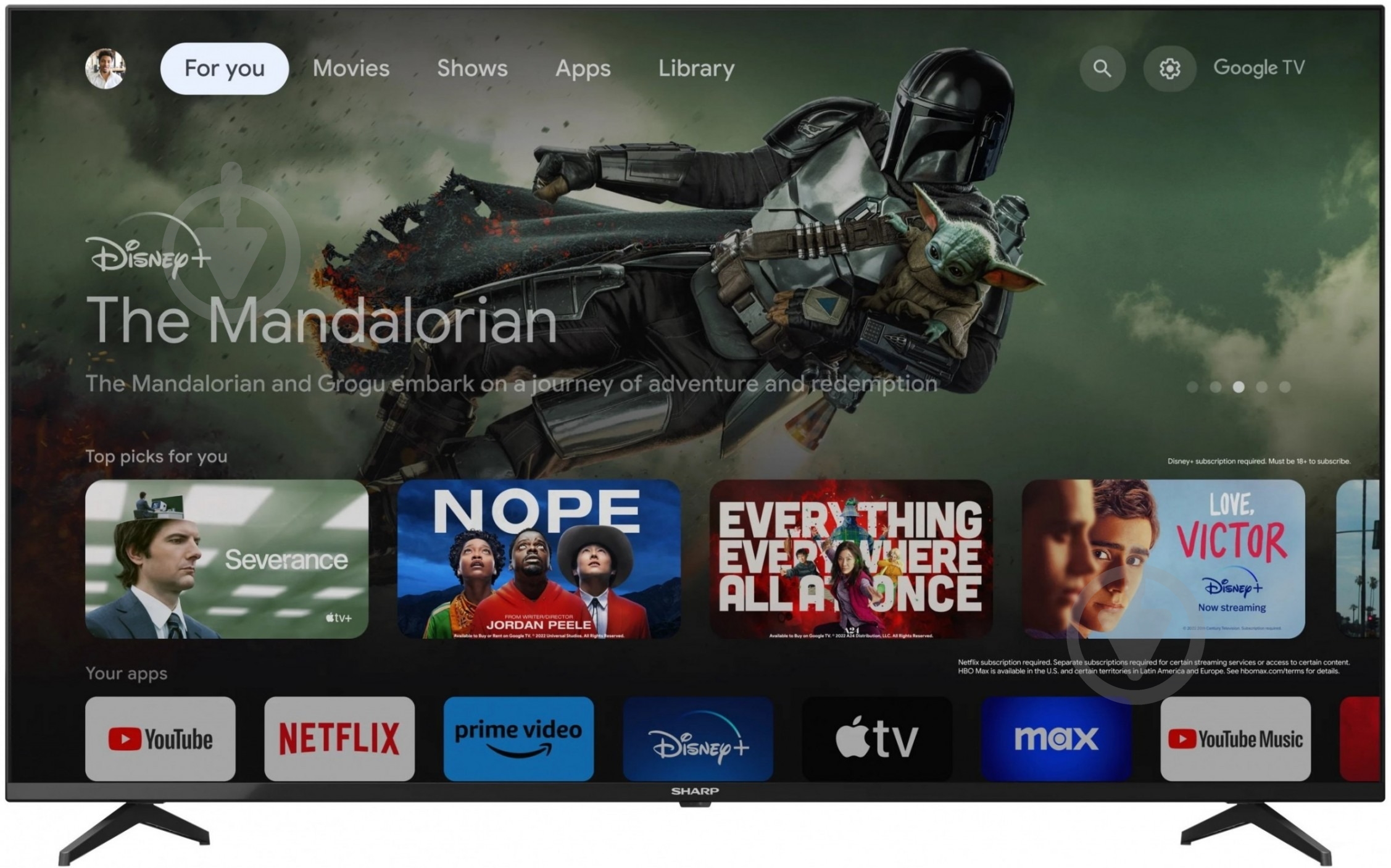 Телевізор Sharp 1013552 55GL4260E - фото 1