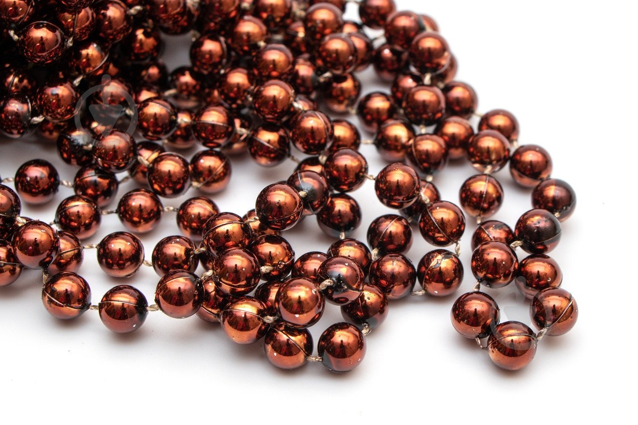 Бусы для елки Девилон 250454 10мм 8 м шоколад - фото 2 Бусы для елки Девилон 250454 10мм 8 м шоколад - фото 2