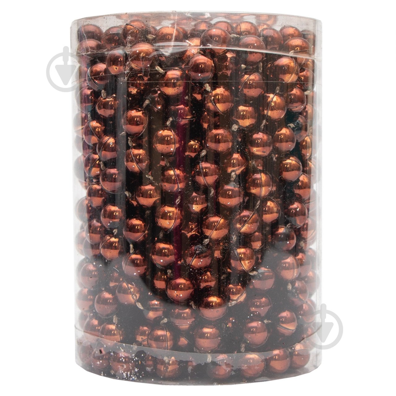 Бусы для елки Девилон 250454 10мм 8 м шоколад - фото 1 Бусы для елки Девилон 250454 10мм 8 м шоколад - фото 1