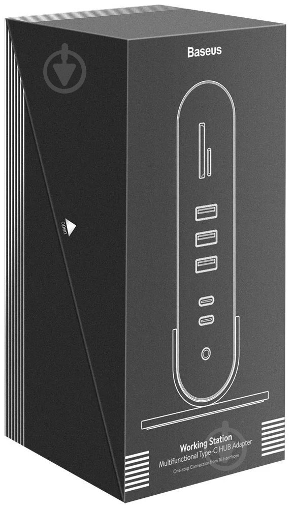 Док-станция BASEUS silver (CAHUB-BG0G) - фото 12 Док-станция BASEUS silver (CAHUB-BG0G) - фото 12