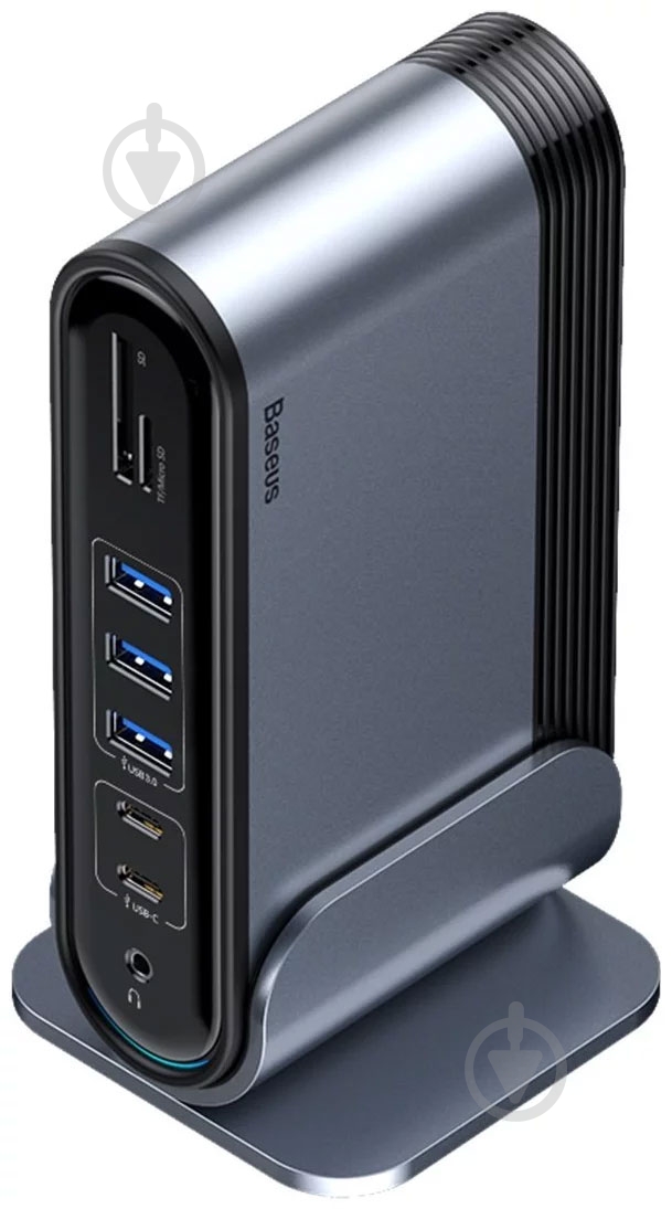 Док-станция BASEUS silver (CAHUB-BG0G) - фото 4 Док-станция BASEUS silver (CAHUB-BG0G) - фото 4