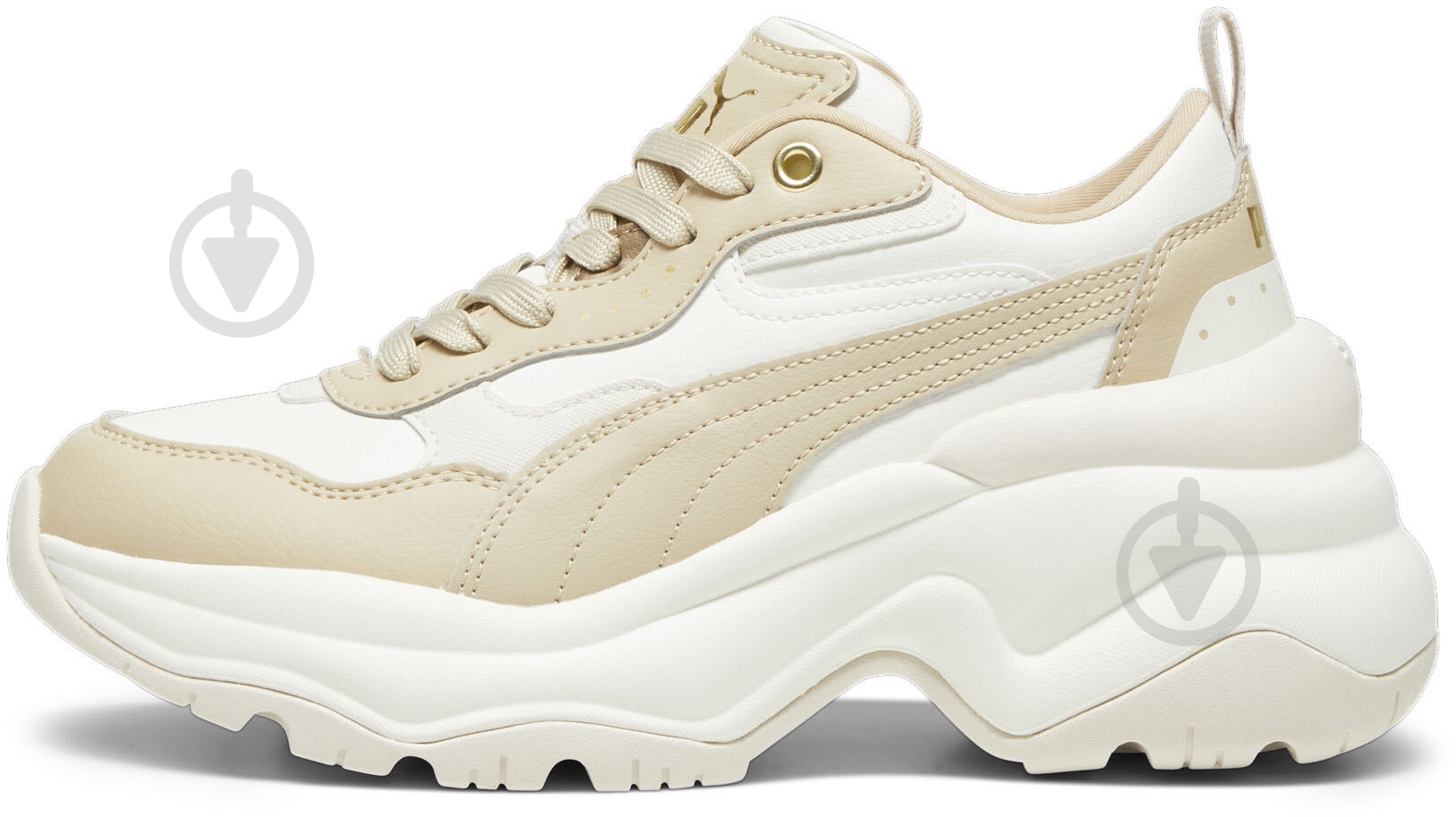 Кроссовки женские демисезонные Puma CILIA WEDGE 39391504 р.37 бежевые - фото 1