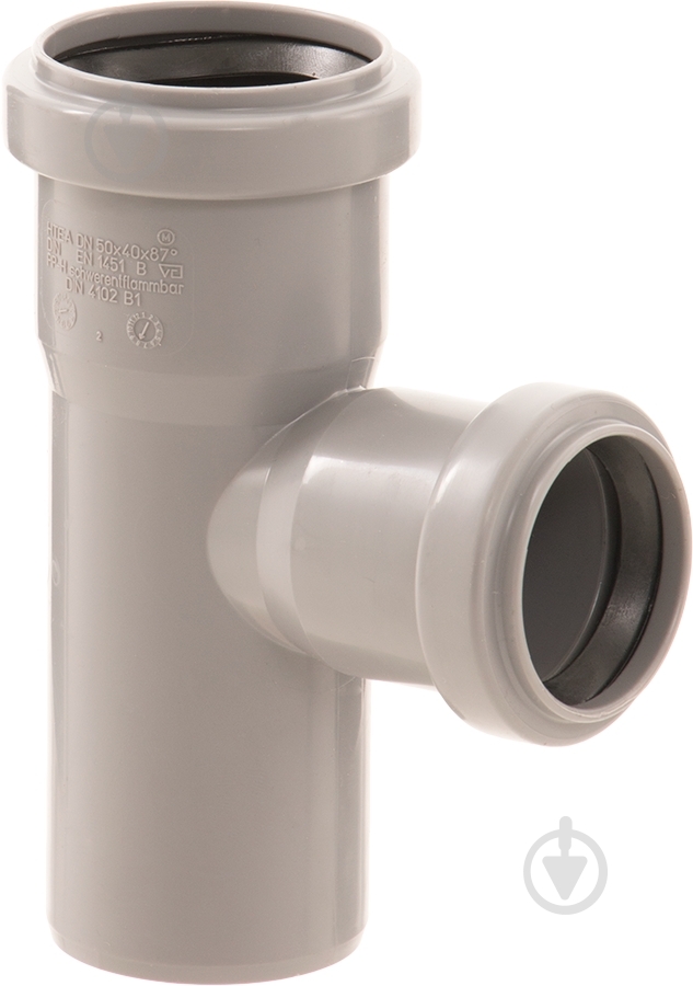 Тройник канализационный Ostendorf ПП d50х40x87° - фото 5