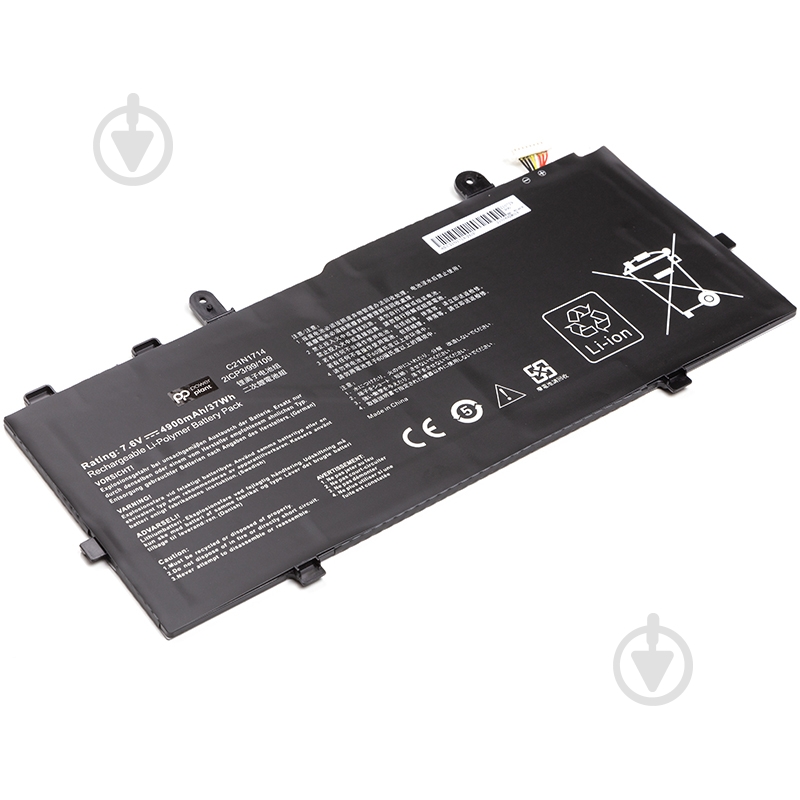 Аккумулятор для ноутбука PowerPlant NB431427 7,6 V 4900 mAh для Asus VivoBook Flip 14 TP401MA (C21N1714) - фото 2
