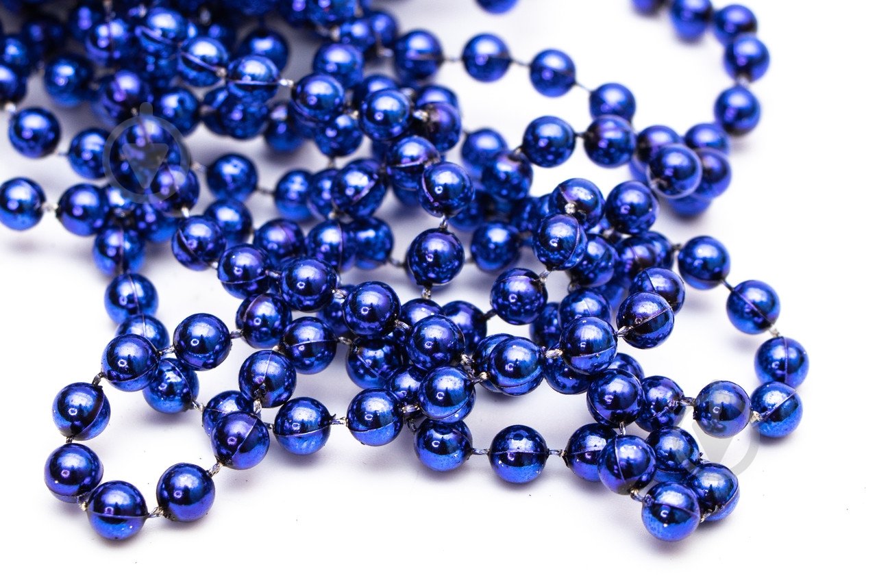 Бусы для елки Девилон 250492 6мм 6 м синий - фото 1 Бусы для елки Девилон 250492 6мм 6 м синий - фото 1