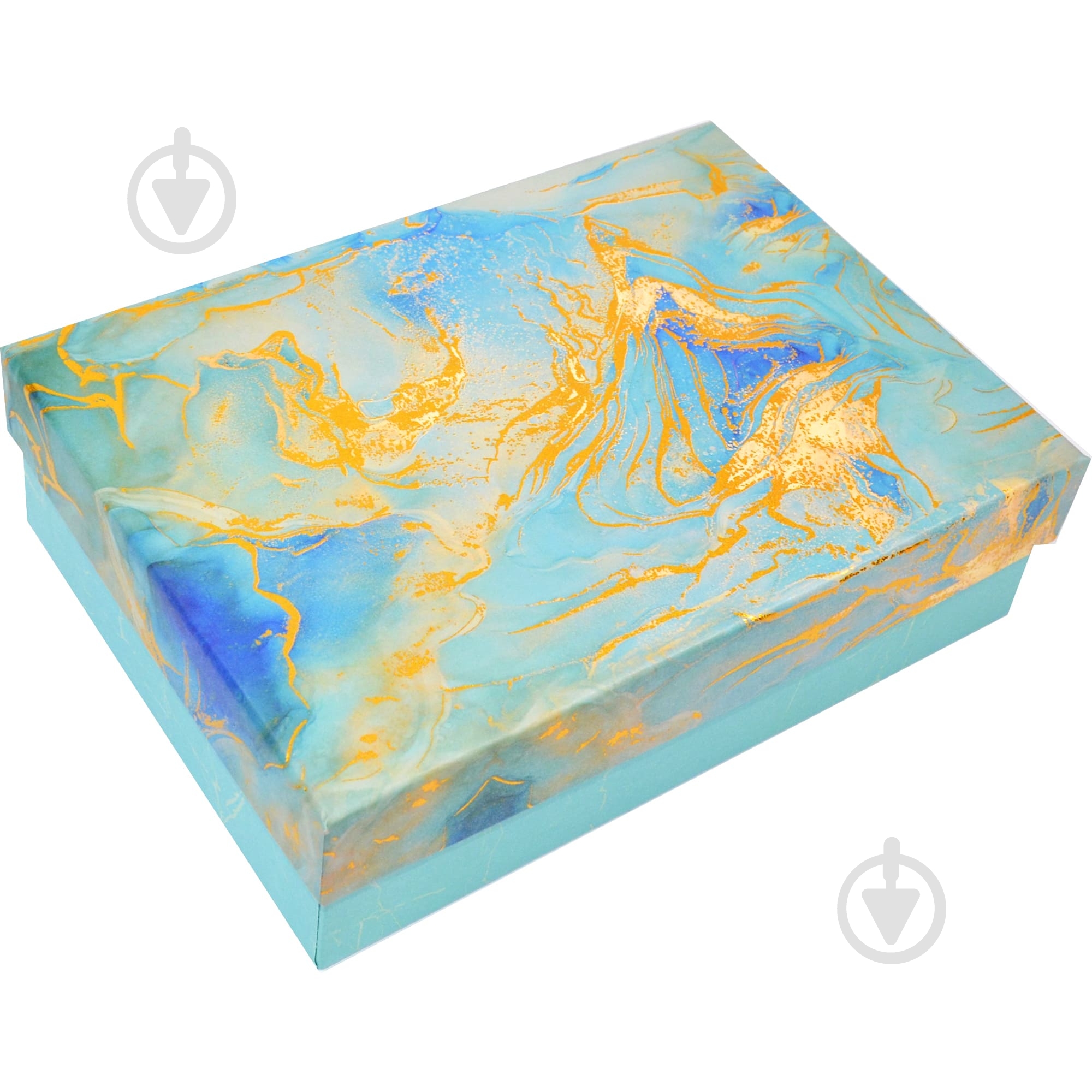 Коробка подарочная голубая 22х16х65 см - фото 1