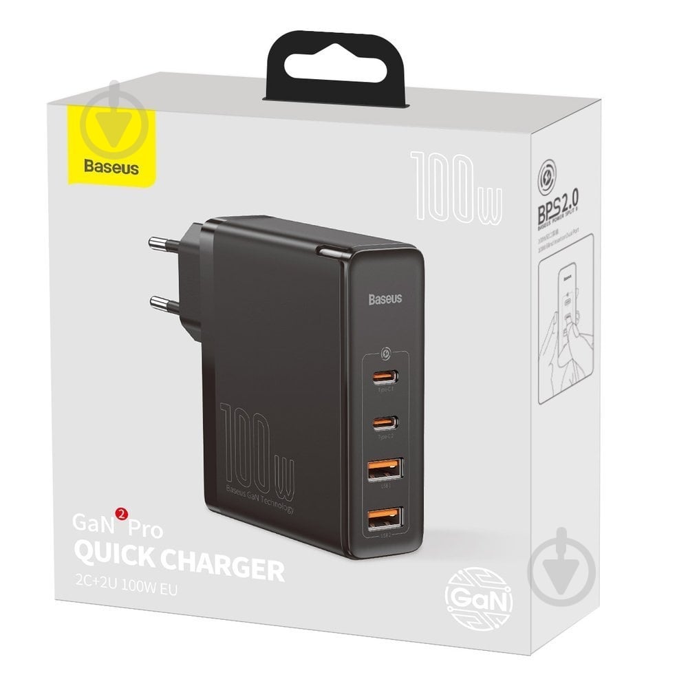 Зарядное устройство BASEUS CCGAN2P-L01 - фото 14 Зарядное устройство BASEUS CCGAN2P-L01 - фото 14