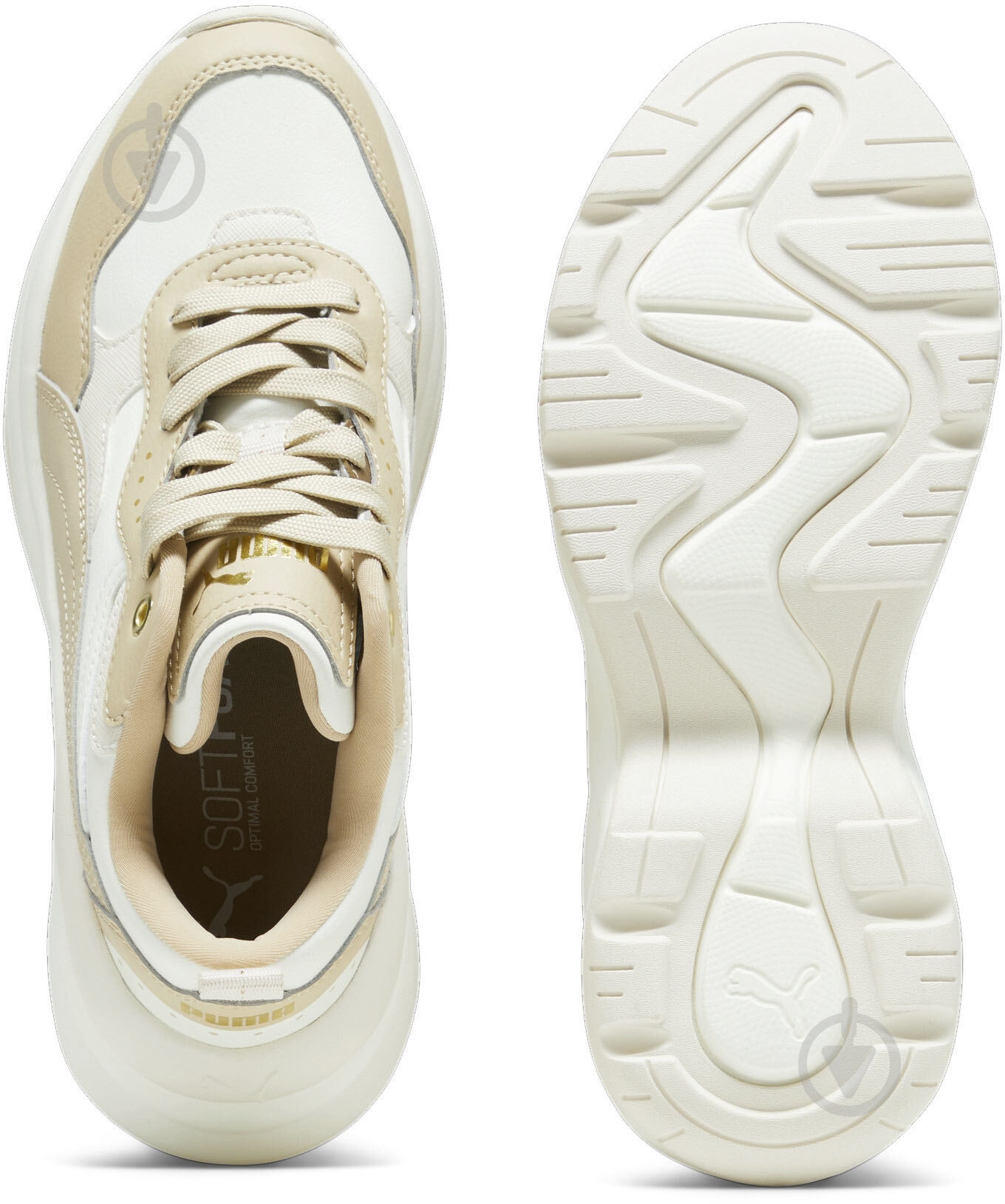 Кроссовки женские демисезонные Puma CILIA WEDGE 39391504 р.38 бежевые - фото 6
