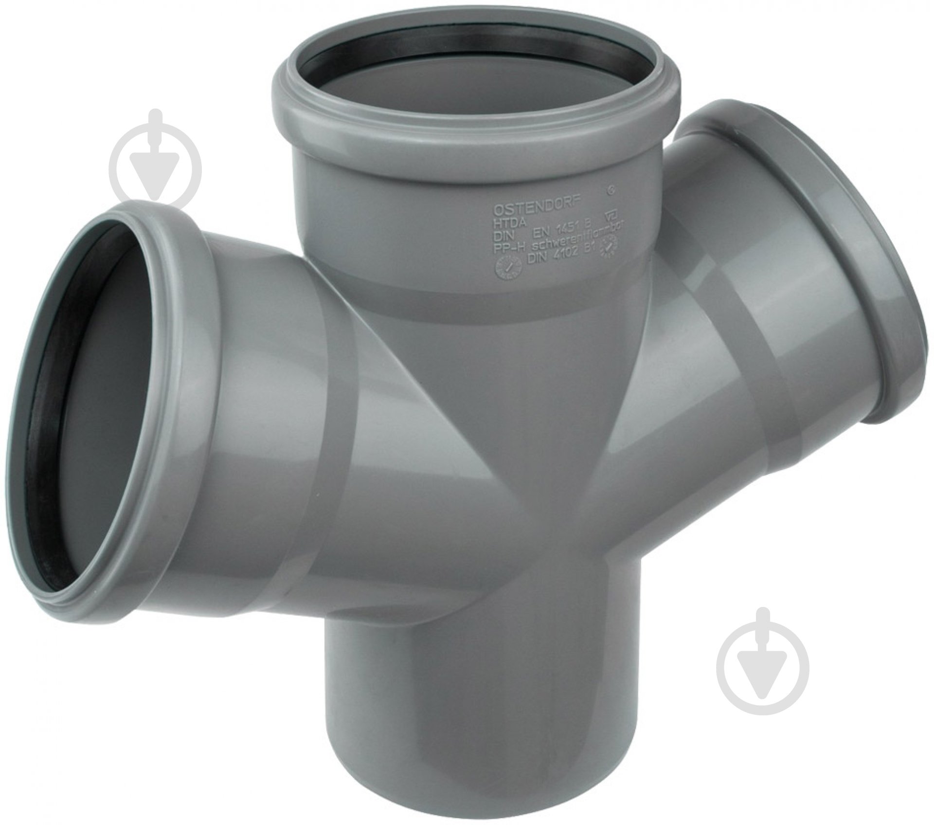 Крестовина канализационная Ostendorf ПП d50х50x67° - фото 1