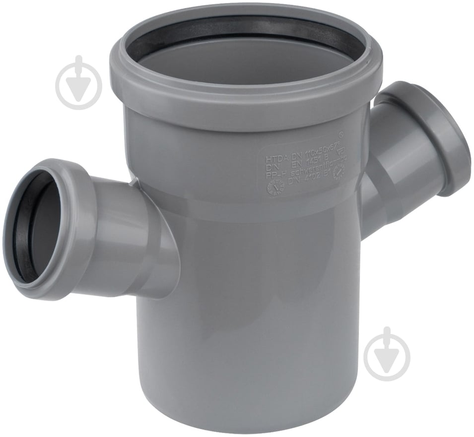 Крестовина канализационная Ostendorf ПП d110х50x67° - фото 1