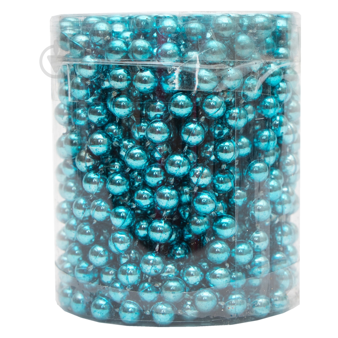 Бусы для елки Девилон 250546 6мм 6 м бирюзовый - фото 2 Бусы для елки Девилон 250546 6мм 6 м бирюзовый - фото 2