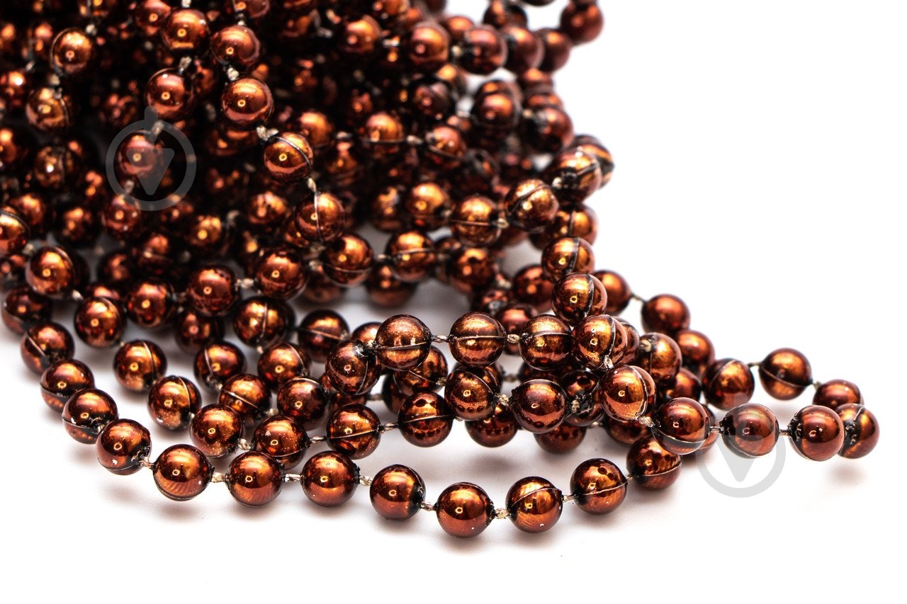 Бусы для елки Девилон 250553 6мм 6 м шоколад - фото 2 Бусы для елки Девилон 250553 6мм 6 м шоколад - фото 2