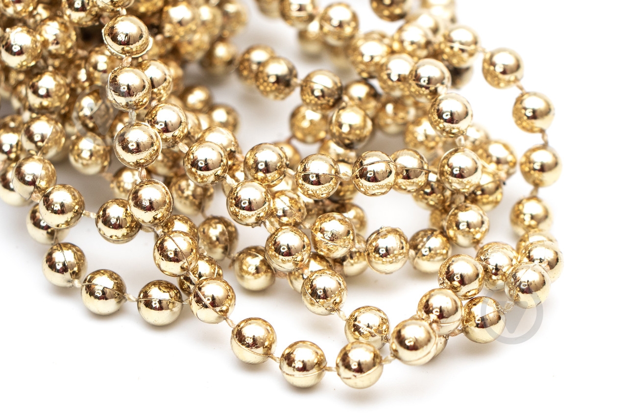 Бусы для елки Девилон 250560 6 мм 6 м в ассортименте - фото 4 Бусы для елки Девилон 250560 6 мм 6 м в ассортименте - фото 4