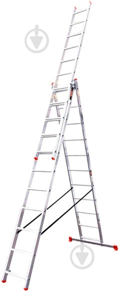 Лестница 3-секционная универсальная BauGut Meister 3T 3х11 (90221488) - фото 1