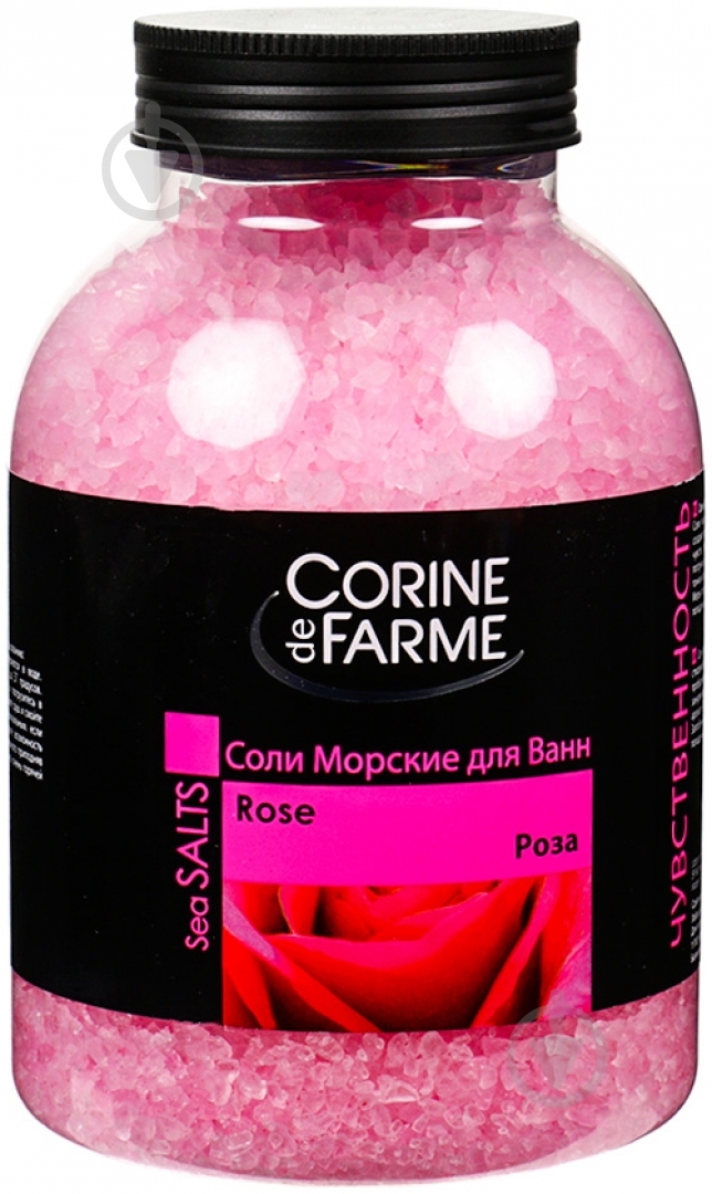 Соль для ванны Corine de Farme Роза 1300 г - фото 1