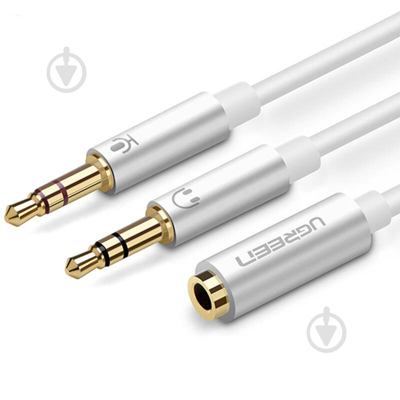 Кабель акустический UGREEN 0,2 м белый (10790) - фото 2