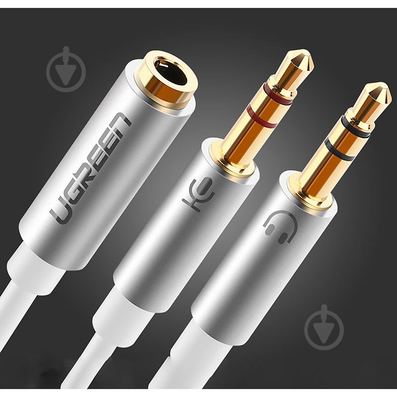 Кабель акустический UGREEN 0,2 м белый (10790) - фото 5