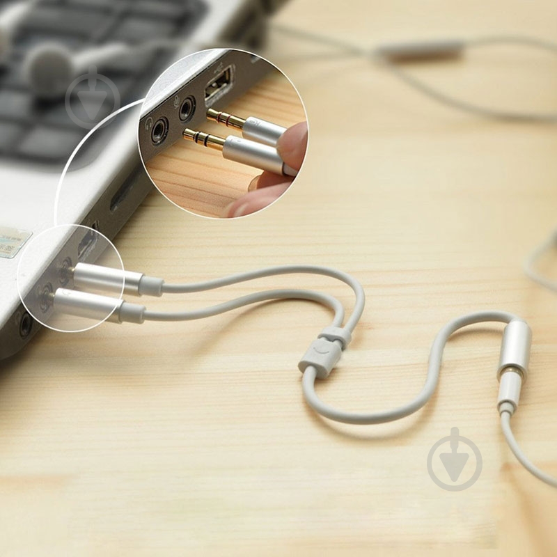 Кабель акустический UGREEN 0,2 м белый (10790) - фото 6